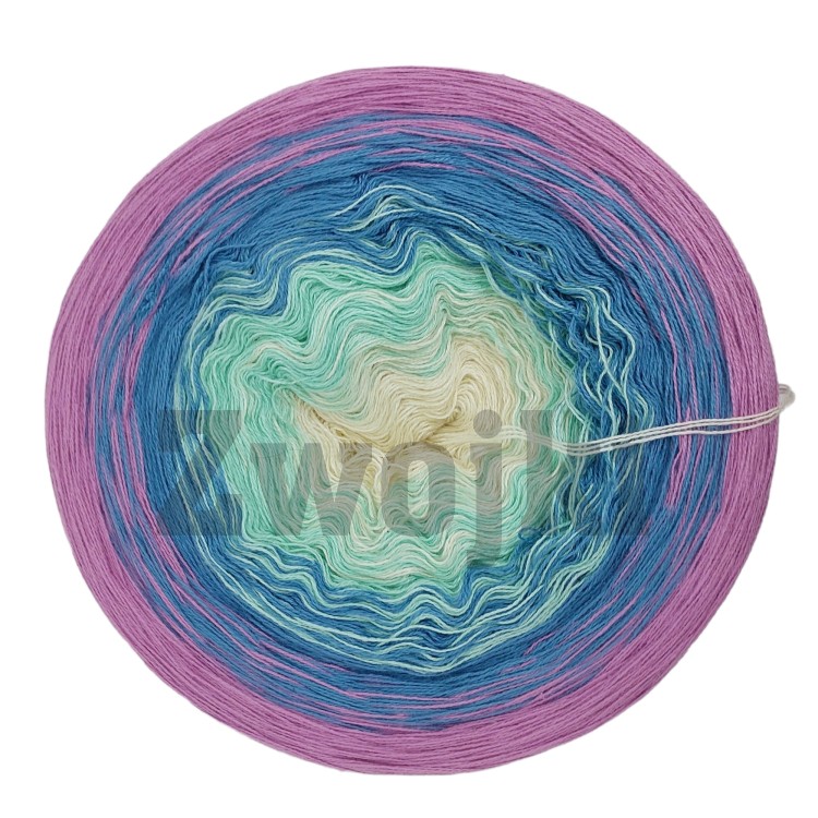 ZWOJEK Less Ba40 - krem/mięta/niebieski/wrzos