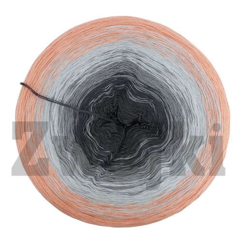 ZWOJEK Less Ba38 - Jeżówka - ciemny szary/beton/jasny szary/brzoskwinia