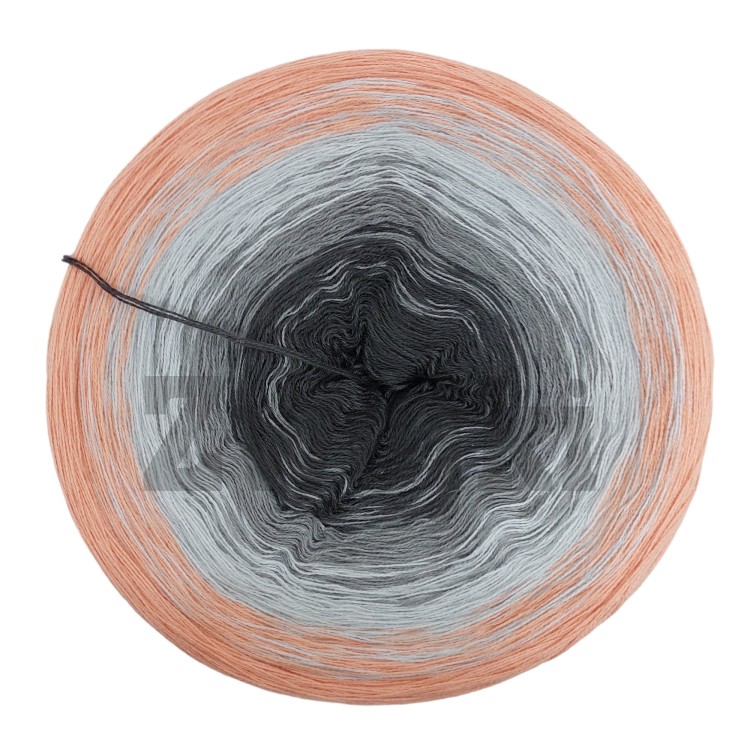 ZWOJEK Less Ba38 - Jeżówka - ciemny szary/beton/jasny szary/brzoskwinia