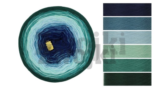 ZWOJEK Less Ba29 - butelkowa zieleń/morski/mięta/jasny błękit/jasny petrol/granat