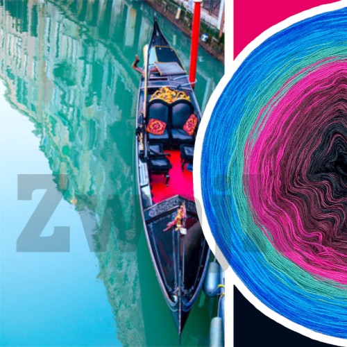 ZWOJEK Less Ba17 - navy/wino/gorący róż/morski/azur/kobalt