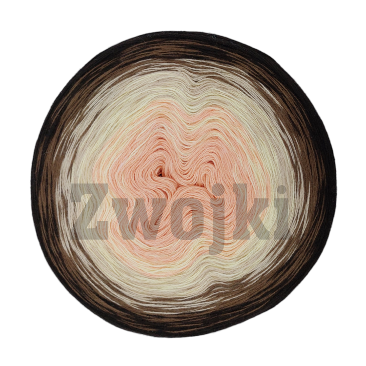 ZWOJEK Less Ba102 - Brzoskwinka w czekoladzie-  jasna brzoskwinia/wanilia/ciepły beż/orzech/czekolada