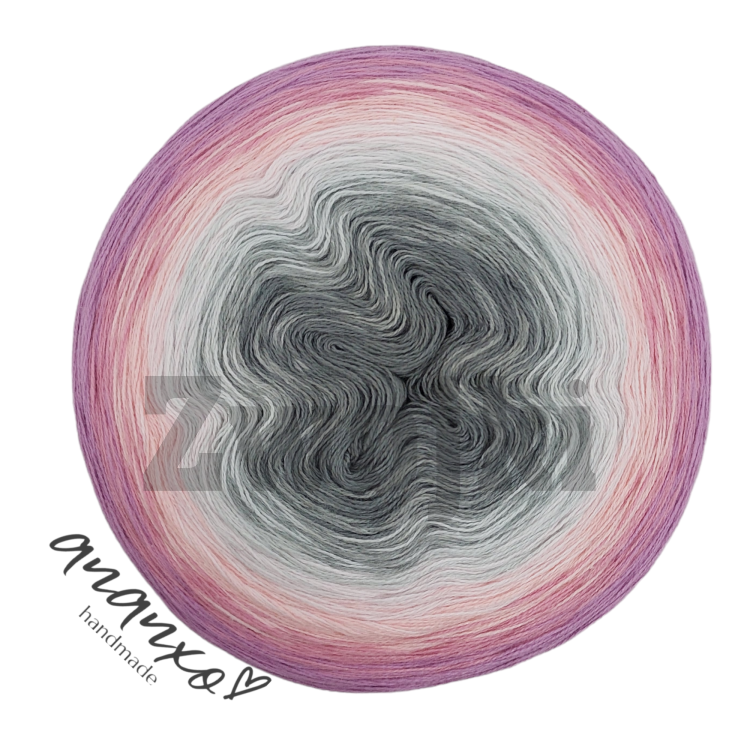 ZWOJEK Less Ba94 - średni szary/szary/jasny szary/pastelowy róż/jasna morela/malinowy róż/wrzos