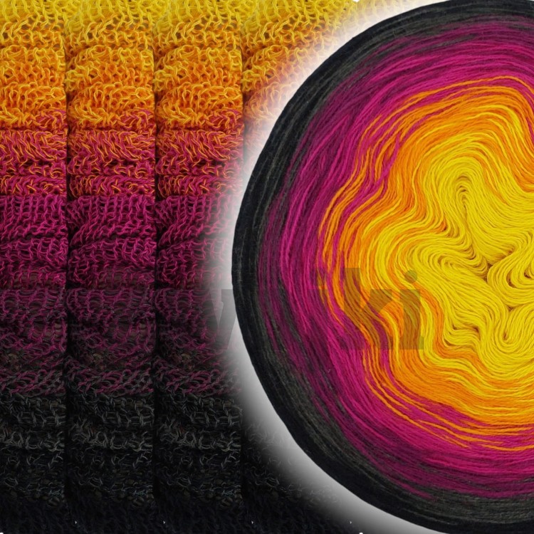 ZWOJEK Less Ba104 by ananxo handmade- słoneczko/mandarynka/gorący róż/jeżyna/ciemny szary/czarny