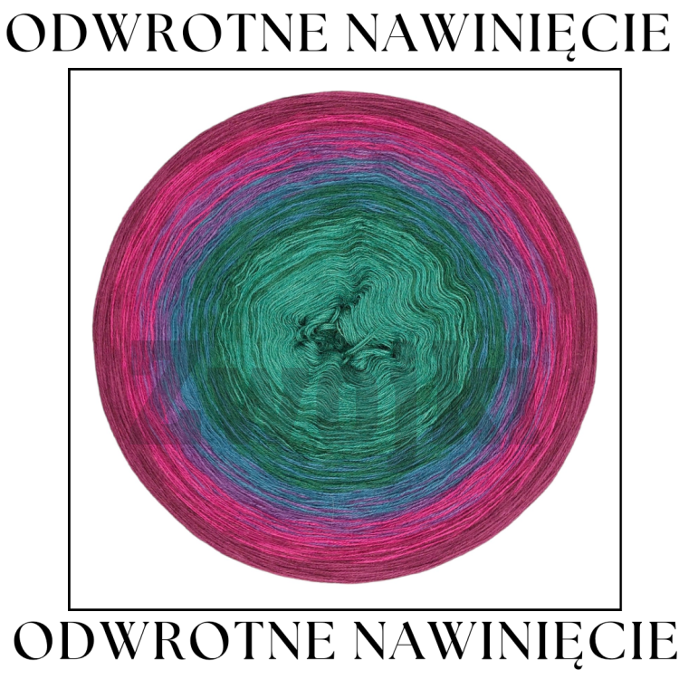Odwrotne nawinięcie_ZWOJEK Less Ba37 - wino/jeżyna/fiolet/petrol/butelkowa zieleń/ciemny szmaragd