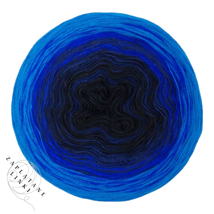 ZWOJEK Less Ba112  - Summer Nightsky by Zaplątane Linki  - navy/granat/kobalt/lazur
