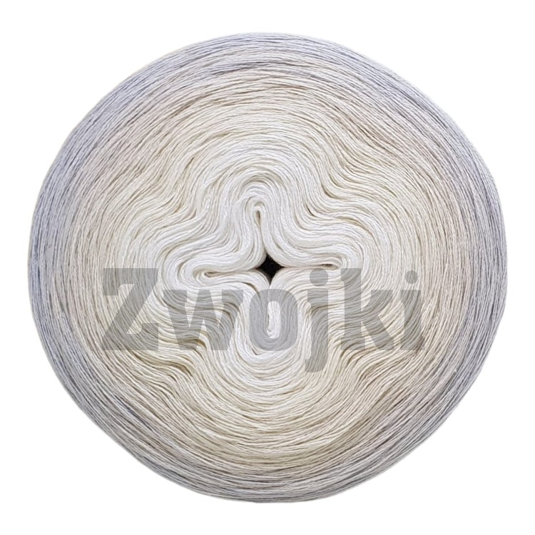 ZWOJEK Less Ba118  - Szlachcianka - biały/krem/pudrowy beż/jasny szary