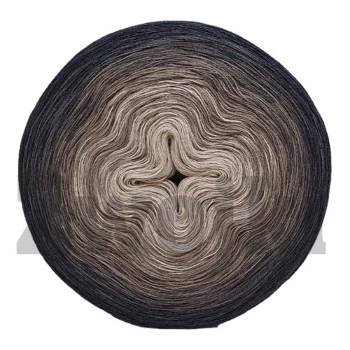 ZWOJEK Less Ba121  - Kubek z kawą- zimny beż/glina/brązowoszary/ciemny szary