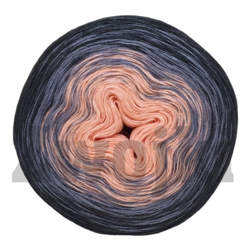 ZWOJEK Less Ba122  - Łapacz snów - brzoskwinia/sredni szary/ciemny szary