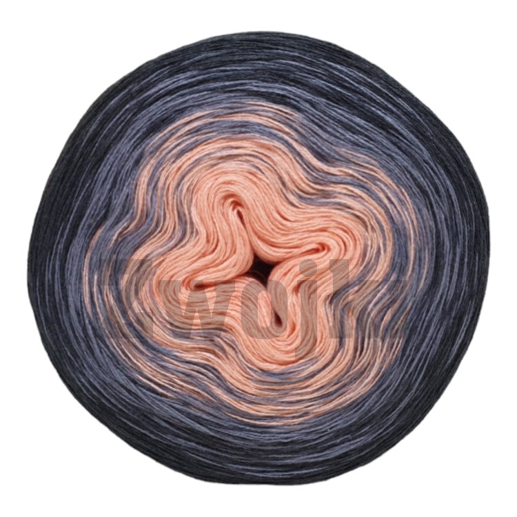 ZWOJEK Less Ba122  - Łapacz snów - brzoskwinia/sredni szary/ciemny szary