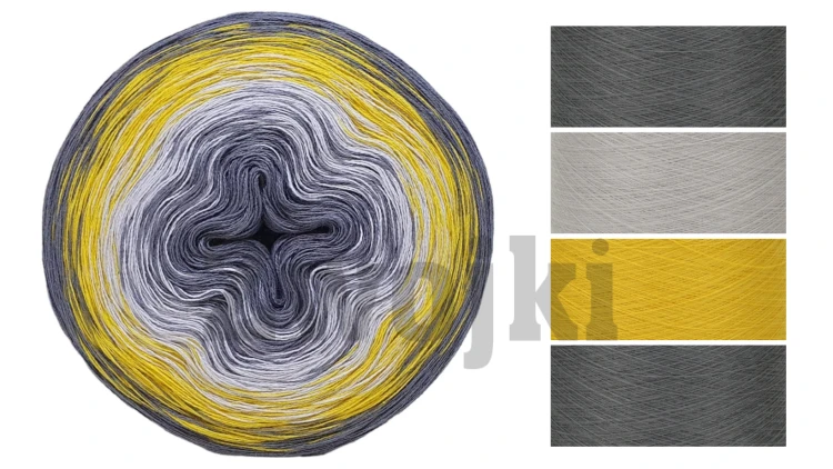 ZWOJEK Less Ba127  - Światłocień - średni szary/jasny szary/słoneczko/średni  szary