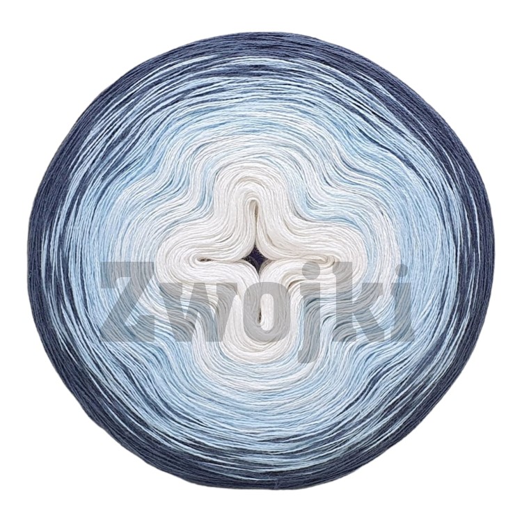 ZWOJEK Less Ba130  - Górski potok - kreda/jasny błękit/granitowy