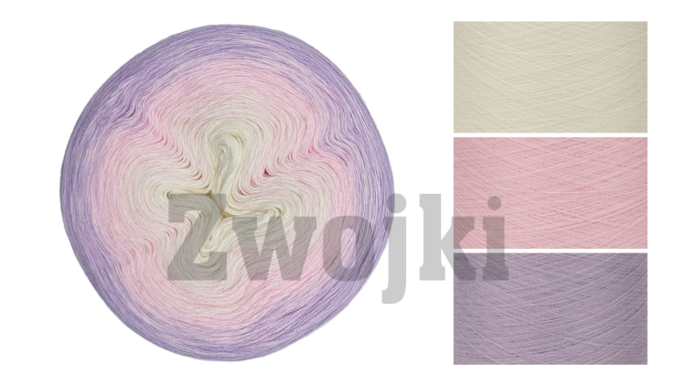 ZWOJEK Less Ba135  - Marshmallows   - kreda/jasny róż/lawenda