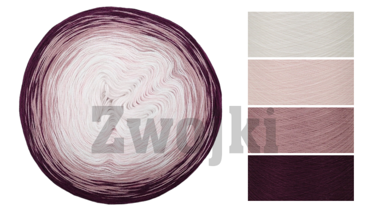 ZWOJEK Less Ba116  - Bottle Of Wine - biały/pastelowy róż/brudny róż/wino