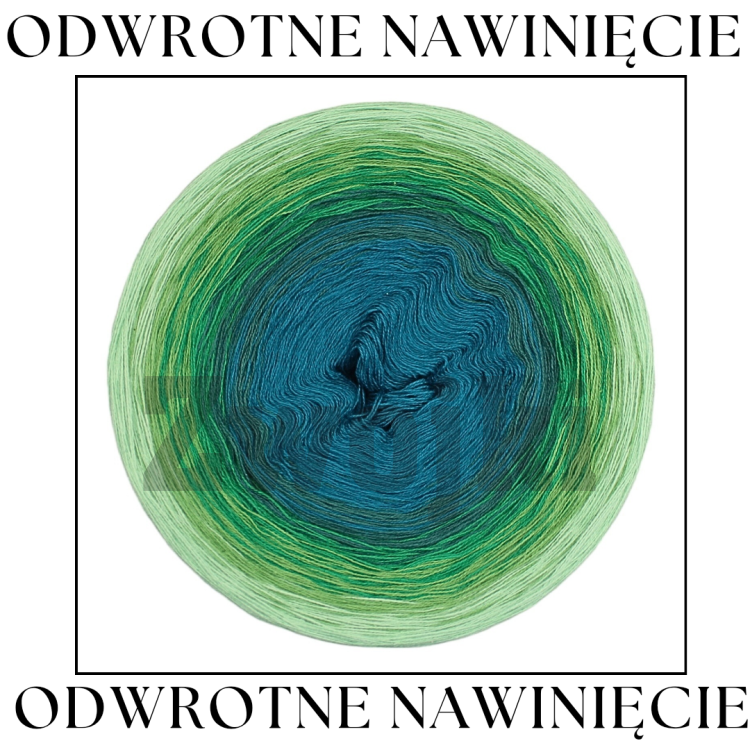 Odwrotne nawinięcie_ZWOJEK Less Ba113  - Nebula by Zaplątane Linki  - ogórek/zieleń/absynt/ciemny  szmaragd/malachit