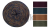 Zwojek Melanż  Mel-F 19 - wino/petrol/ciepły brąz/khaki, 4 nitki