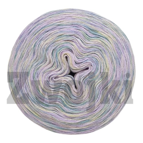 Zwojek Melanż  Mel-F 31 - wanilia/jasny róż/lawenda/patyna, 4 nitki