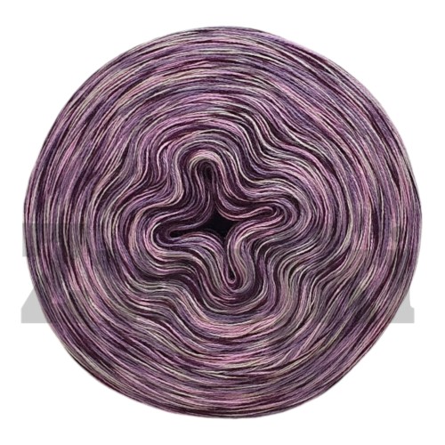 Zwojek Melanż  Mel-F 32 - zimny beż/malinowy róż/blady fiolet/wino, 4 nitki