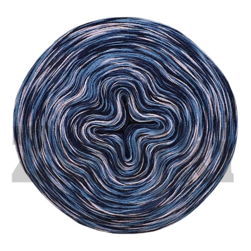 Zwojek Melanż  Mel-F 33 - petrol/jasny petrol/navy/jasna morela, 4 nitki