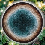 ZWOJEK FL41 - Zaczarowany las - butelkowa zieleń/ciemny szmaragd/morski/patyna/krem/ciepły beż/ciepły brąz/brązowy/czekolada, 4 nitki