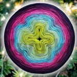 ZWOJEK FL43 - Zorza polarna - kiwi/jasna zieleń/mięta/turkus/fuksja/gorący róż/jeżyna/fiolet/navy, 4 nitki