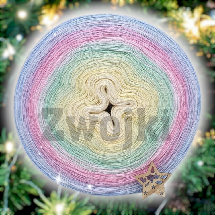 ZWOJEK FL46 - Cudów czas - krem/wanilia/jasna mięta/jasny róż/lawenda/jasny błękit