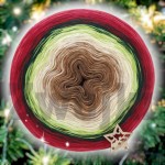 ZWOJEK FL48 - Świąteczne drzewko - orzech/ciepły brąz/ciepły beż/wanilia/jasna zieleń/butelkowa zieleń/burgund/czerwień/arbuz pastel, 4 nitki