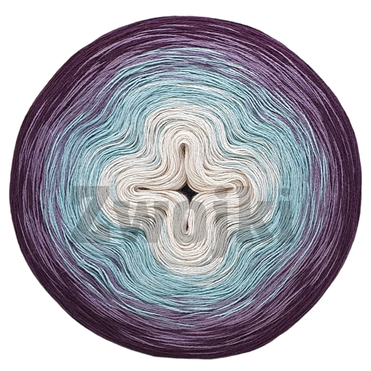 ZWOJEK Less Ba145  - pudrowy beż/patyna/blady fiolet/bakłażan