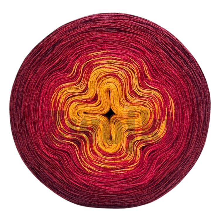 ZWOJEK Less Ba153 - Iskierka - pomarańcz/czerwień/burgund/malaga