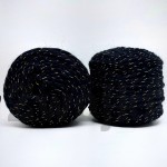 Zwojki Bulky Shine/czarny/~150m 