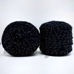 Zwojki Bulky Shine/czarny/~150m 