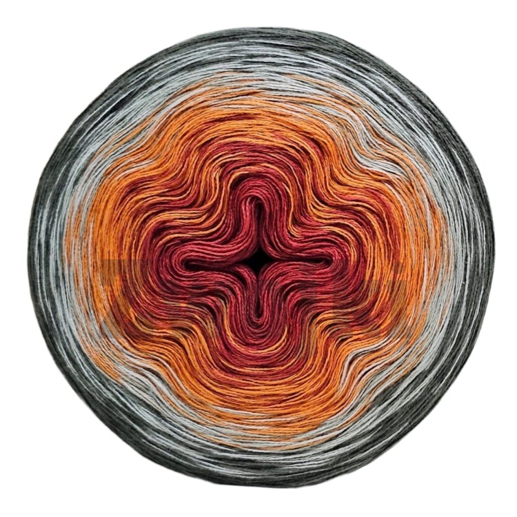 ZWOJEK FL73 - Liściasta etiuda - cegła/koniak/oliwka/khaki