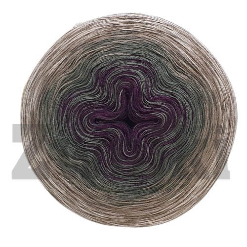 ZWOJEK FL74 - bakłażan/khaki/glina/zimny beż