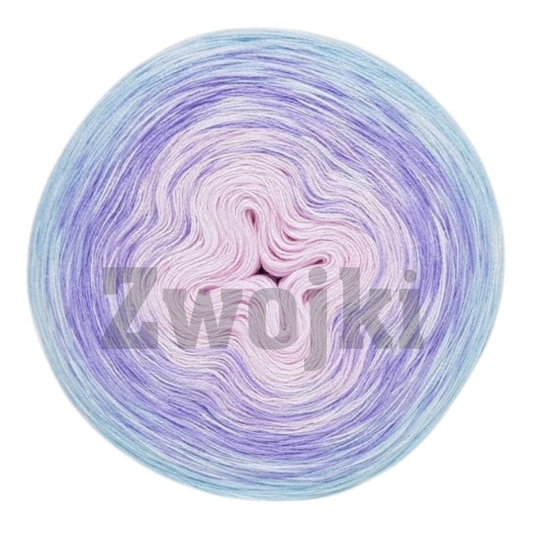 ZWOJEK Less Ba144  - Dendelion - jasny róż/fiołek/jasny błękit