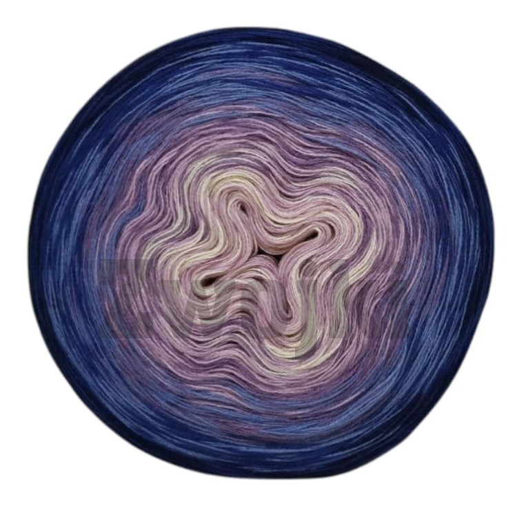 ZWOJEK FL79 - Gwiazdy południa - wanilia/brudny róż/blady fiolet/denim/jasny granat/navy