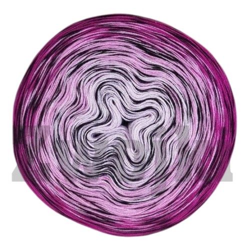 Zwojek Core 010 - Czekoladowo - malinowy sorbet - Core: czekolada, Ombre: jasny róż/róż/gorący róż