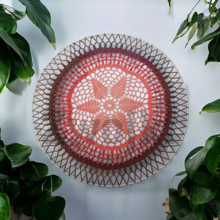 Wzór na mandalę Coffe Bloom
