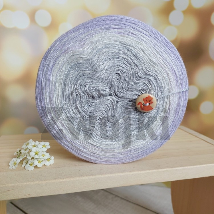 Zwojek BB 008 - jasny szary/krem/lawenda