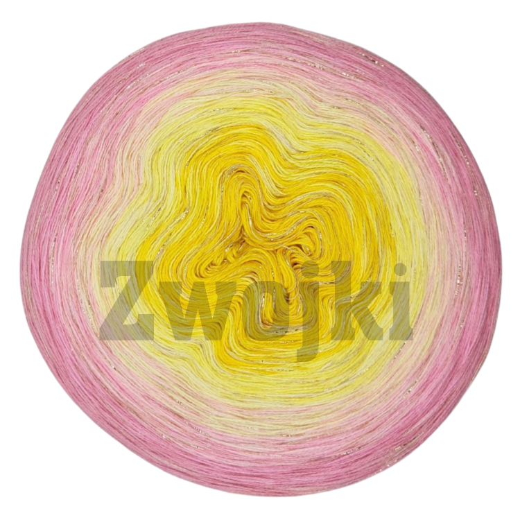 włóczka ombre Zwojki DeLux Alstromeria do chust