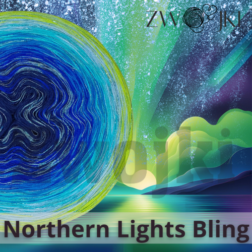 ZWOJEK DeLux Northern Lights motek ombre zorza polarna kolory