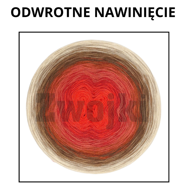 ZWOJEK Less Ba168 Bamuso- ciepły beż/glina/orzech/brązowy/kasztan/cegła/burgund/ognista czerwień