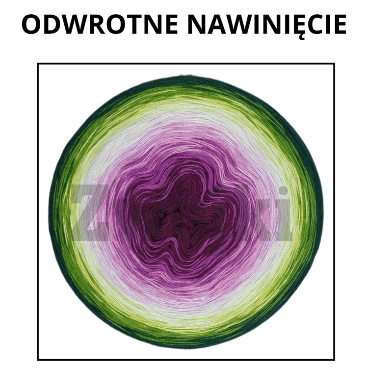 ZWOJEK Less Ba171 Tayka- butelkowa zieleń/paproć/jasna zieleń/jasna mięta/lawenda/wrzos/oleander/wino