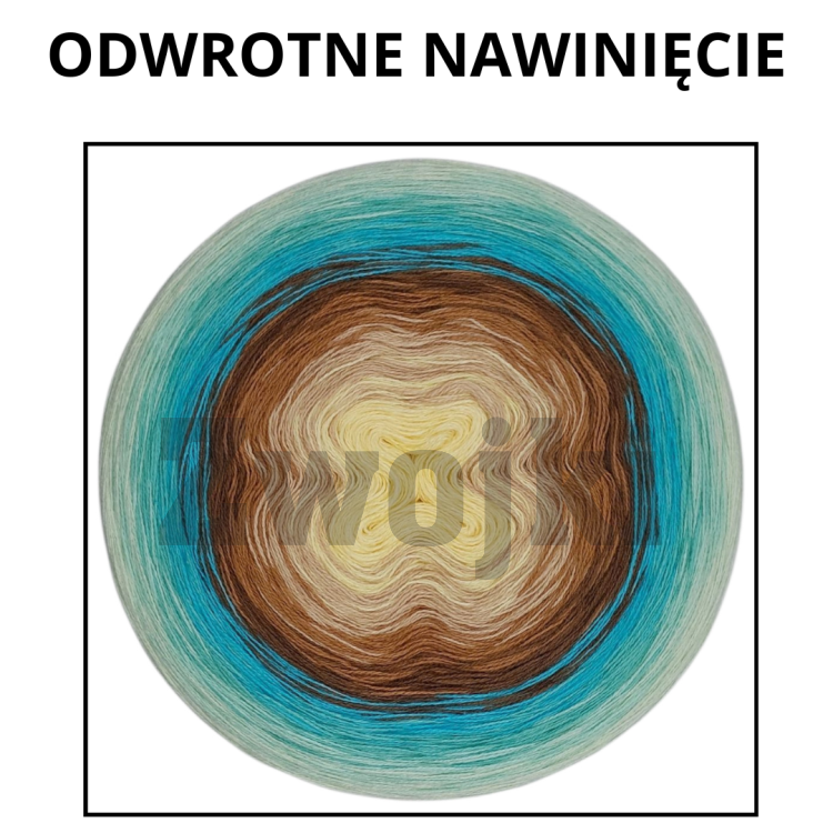 ZWOJEK Less Ba172 Mayo- jasna mięta/mięta/ciemna mięta/turkus/orzech/ciepły brąz/ciepły beż/wanilia