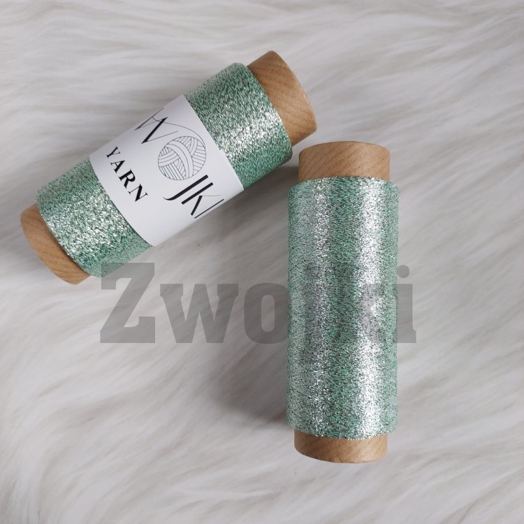 Nić metalizowana LUREX by Zwojki / acquamarina / szpulka ~ 1000 m