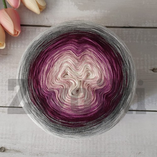 ZWOJEK FL93 - Jant - krem/brudny róż/oleander/wino/melanż średni szary/szary/jasny szary