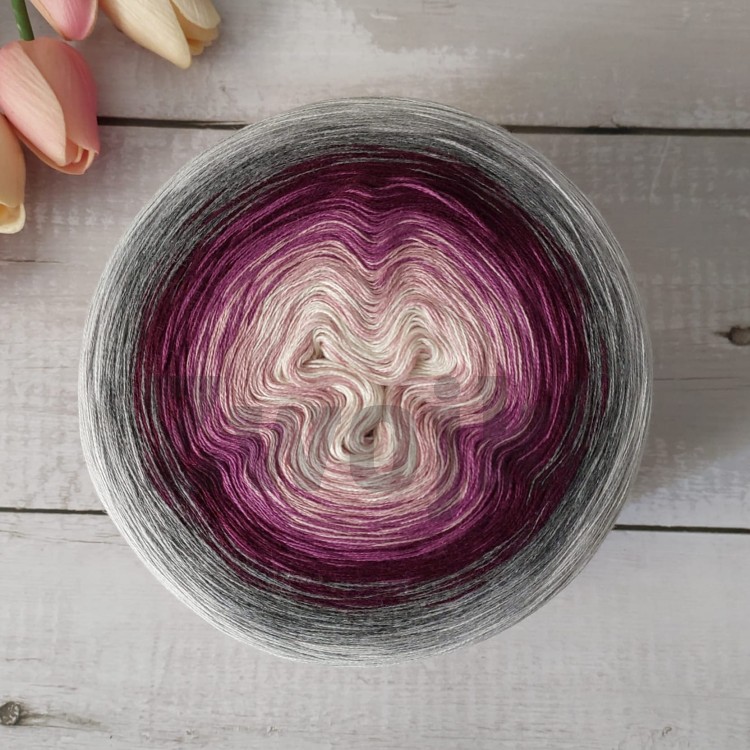 ZWOJEK FL93 - Jant - krem/brudny róż/oleander/wino/melanż średni szary/szary/jasny szary