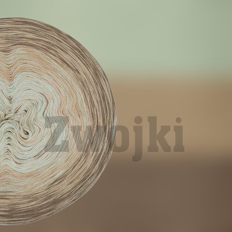 ZWOJEK Mel Six08 - Popok - jasna mięta/ciepły beż/glina