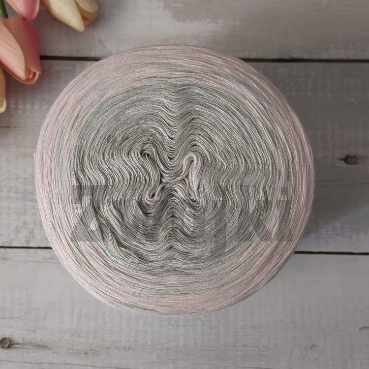 ZWOJEK MelO Six06 -Kumo - oliwka/jasny szary/jasny róż