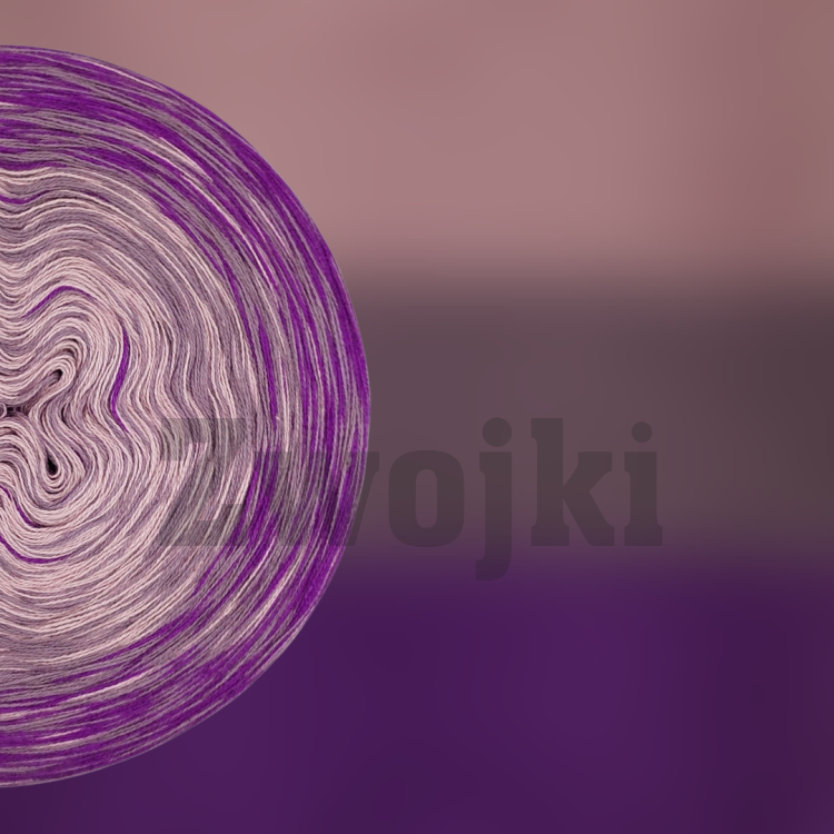 ZWOJEK MelO Six05 -Awan - brudny róż/blady fiolet/winogrono