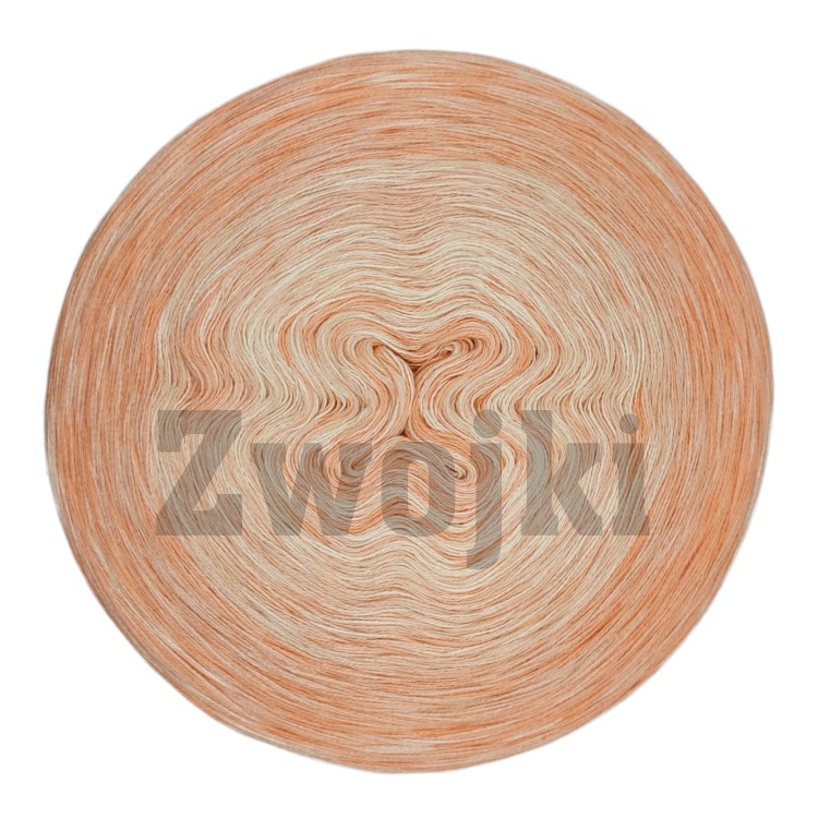 ZWOJEK MelO Six04 -Sprin - krem/łososiowy róż/brzoskwinia